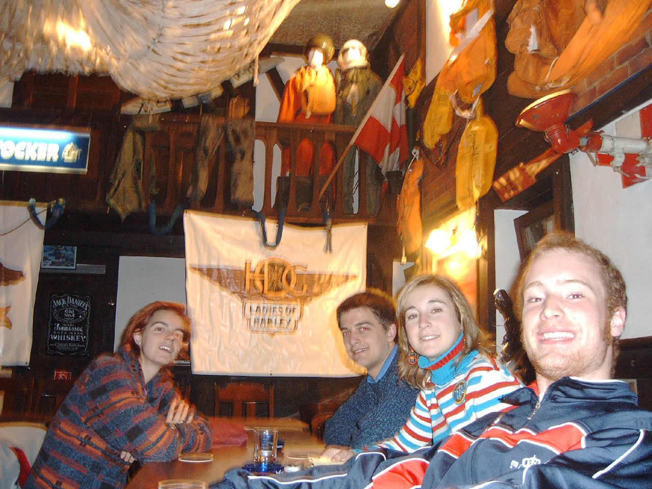 In the bar
