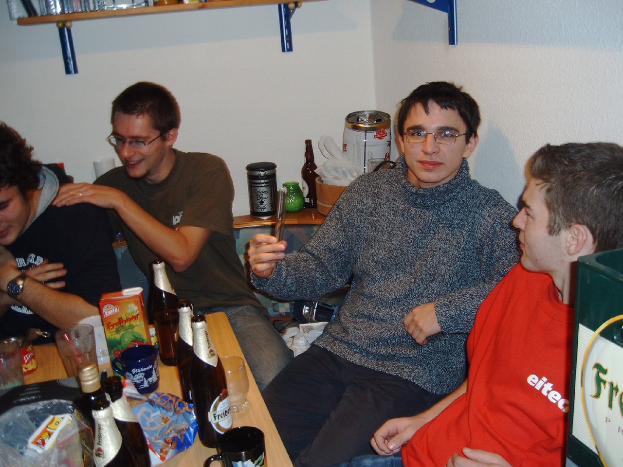 Friends at the kitchen table