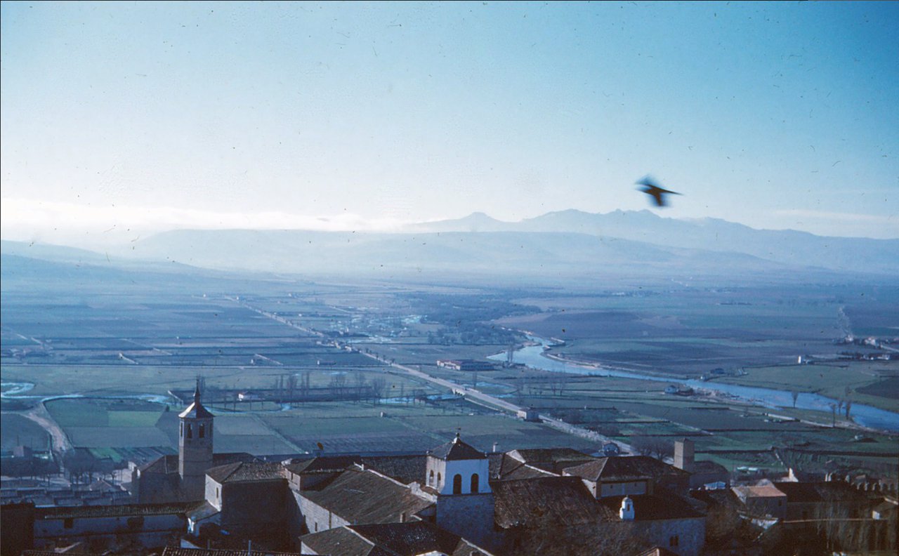Analogical photo of the views from the Paseo del Rastro in Ávila