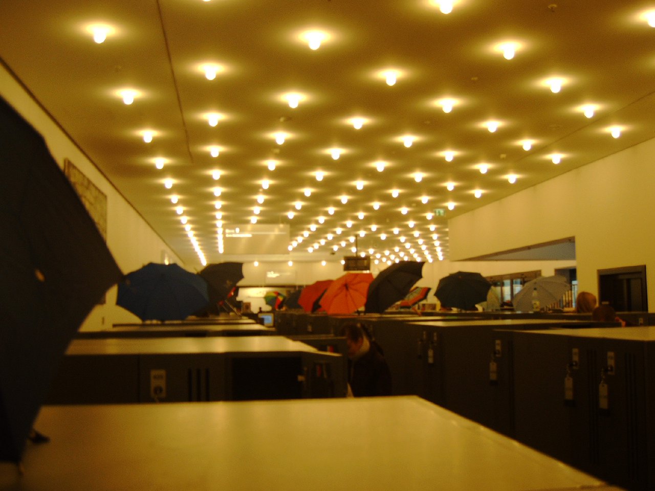 More drying umbrellas