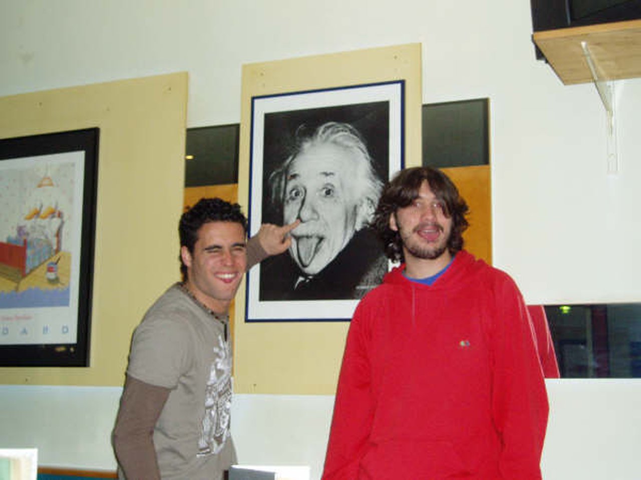 Oscar and Dani with Einstein