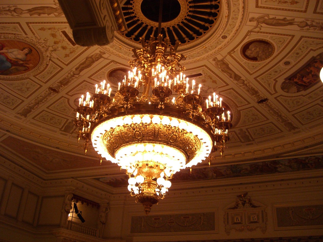The opera’s chandelier