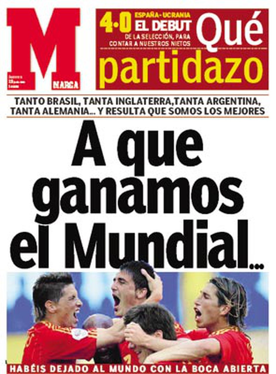 Diario Marca del día despues al partido