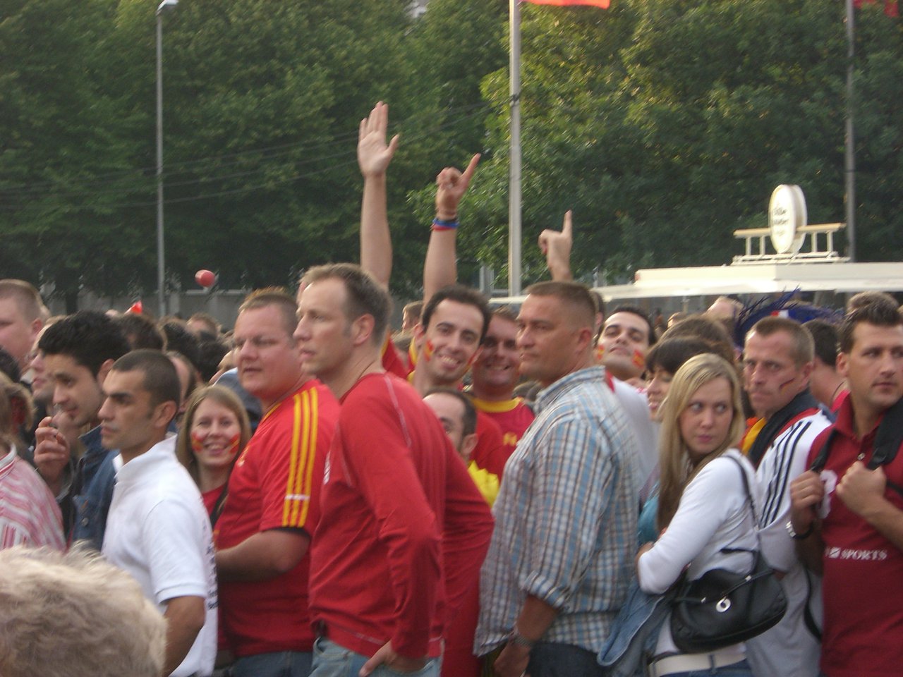 En el fan fest de Hannover