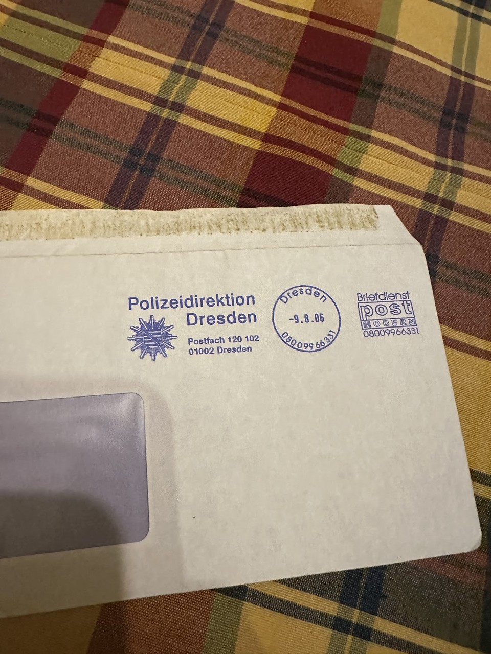 La carta de la Policía