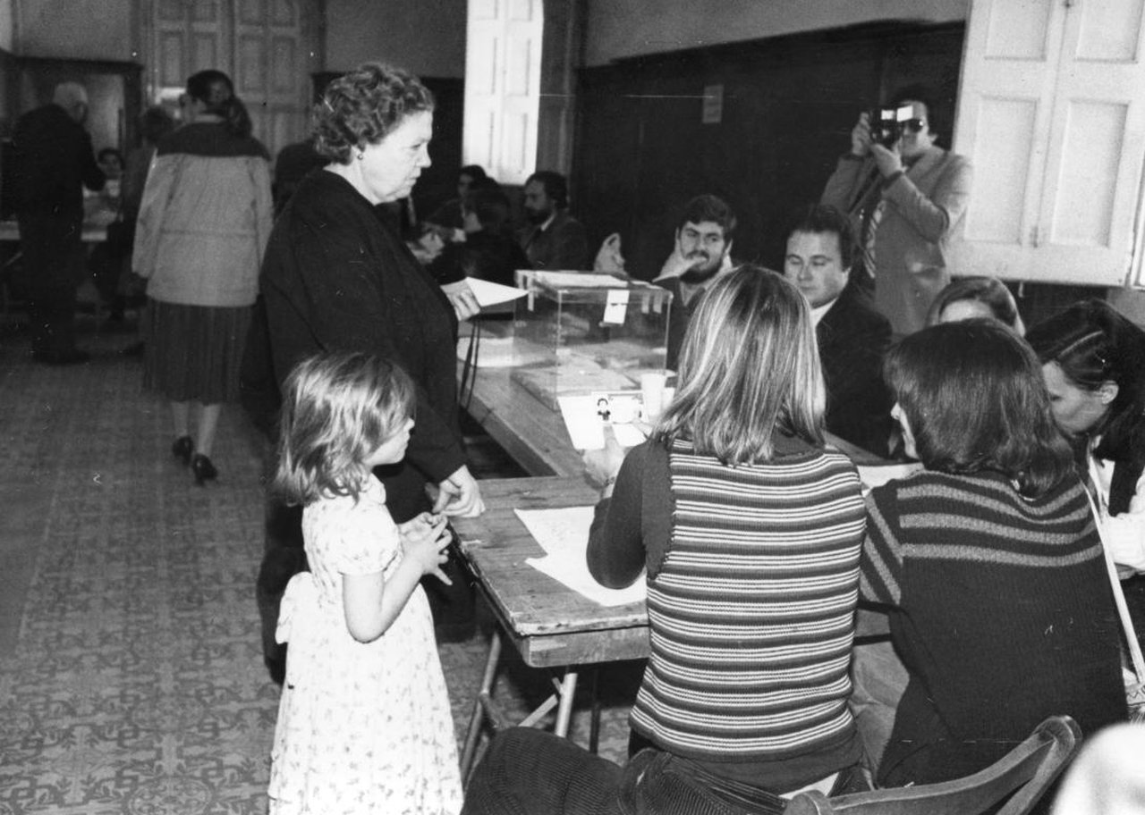 People voting in the first local elections